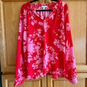 Lord & Taylor Floral blouse size 16